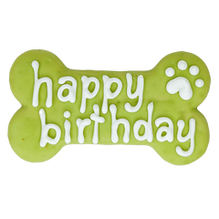 Bosco and Roxy's Birthday | Green Happy Birthday 6" Bone