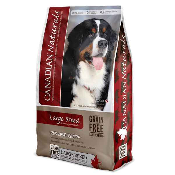 Canadian Naturals Grain Free Large Breed Red Meat Recipe Dry Dog Food, 28lb