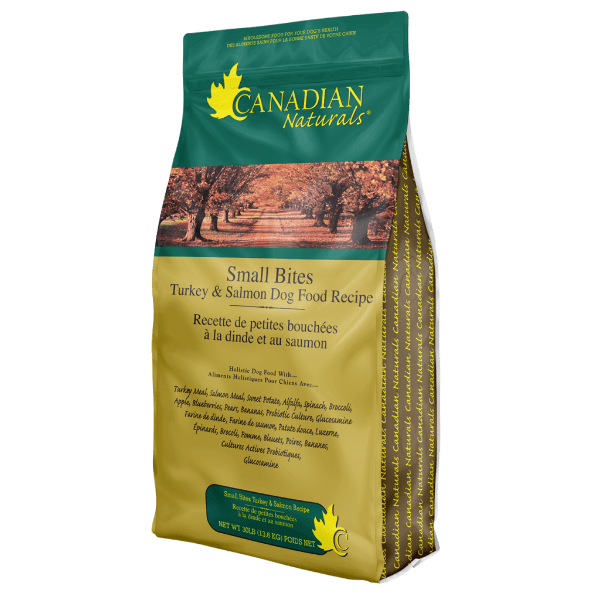 Canadian Naturals Small Bites Turkey & Salmon Dry Dog Food, 5lb