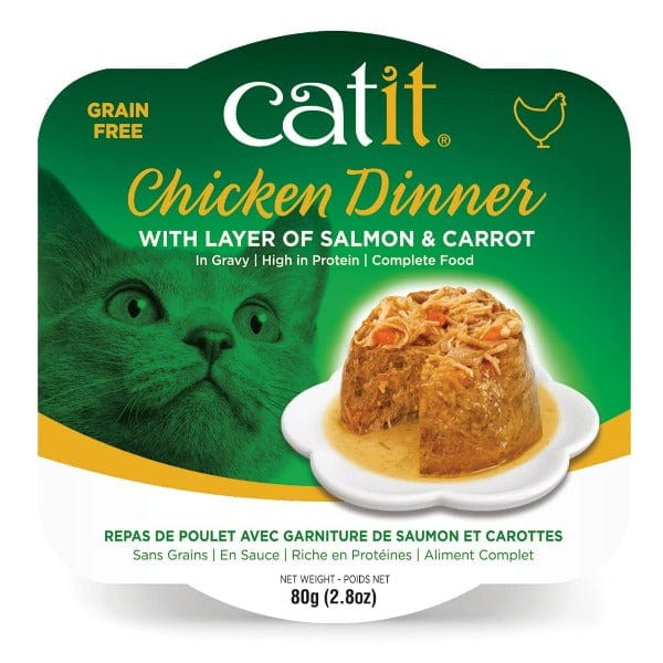 Catit Chicken Dinner with Salmon & Carrots Wet Cat Food