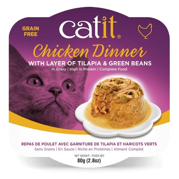 Catit Chicken Dinner with Tilapia & Green Beans Wet Cat Food