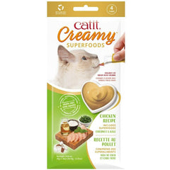Catit Creamy Superfood Chicken Recipe with Coconut and Kale Cat Treats