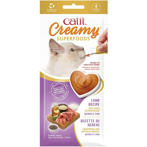 Catit Creamy Superfood Lamb Recipe with Quinoa and Chia Cat Treats