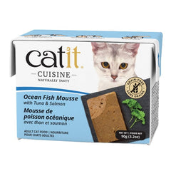 Catit Cuisine Ocean Fish Mousse with Tuna & Salmon Wet Cat Food