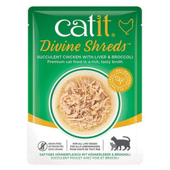 Catit Divine Shreds Chicken with Liver & Broccoli Cat Food Topper