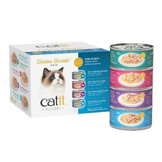 Catit Divine Shreds Tuna in Jelly Multipack