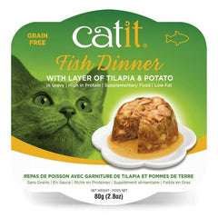 Catit Fish Dinner with Tilapia & Potato Wet Cat Food