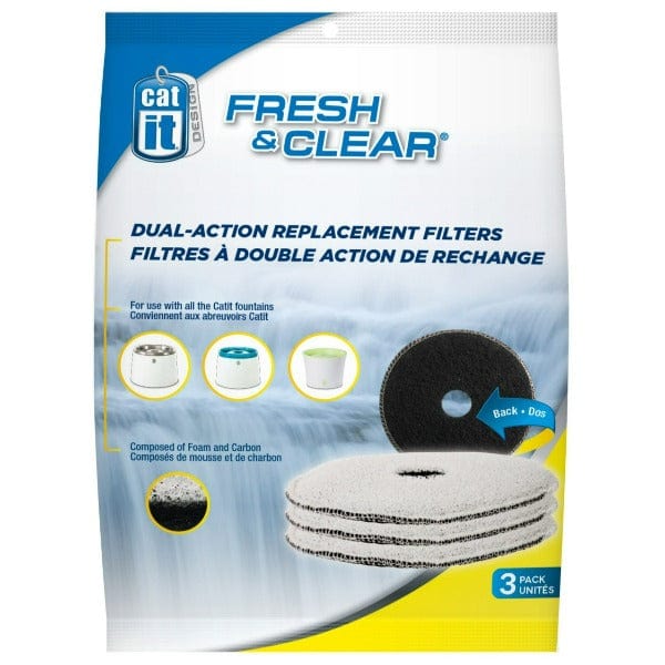 Catit Fresh & Clear Dual Action Replacement Foam/Carbon Filter