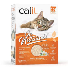 Catit Go Natural! Pea Husk Vanilla-Scented Clumping Cat Litter, 5.6kg