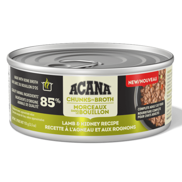 ACANA  Chunks in Broth Lamb & Kidney Recipe Canned Cat Food, 5.5oz