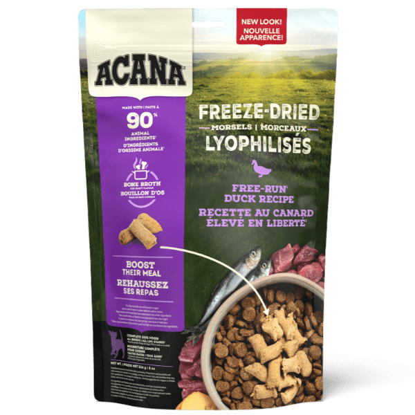 ACANA Duck Recipe Freeze Dried Dog Food, Morsels
