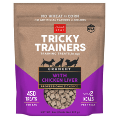 Cloud Star Tricky Trainers with Chicken Liver Crunchy Dog Treats