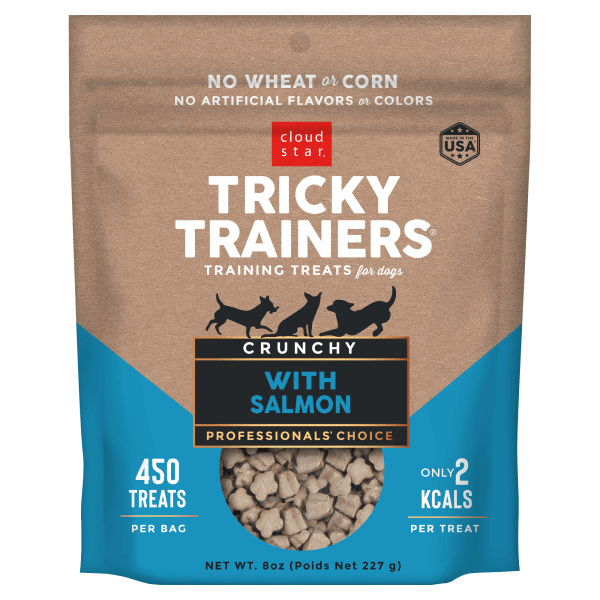 Cloud Star Tricky Trainers with Salmon Crunchy Dog Treats