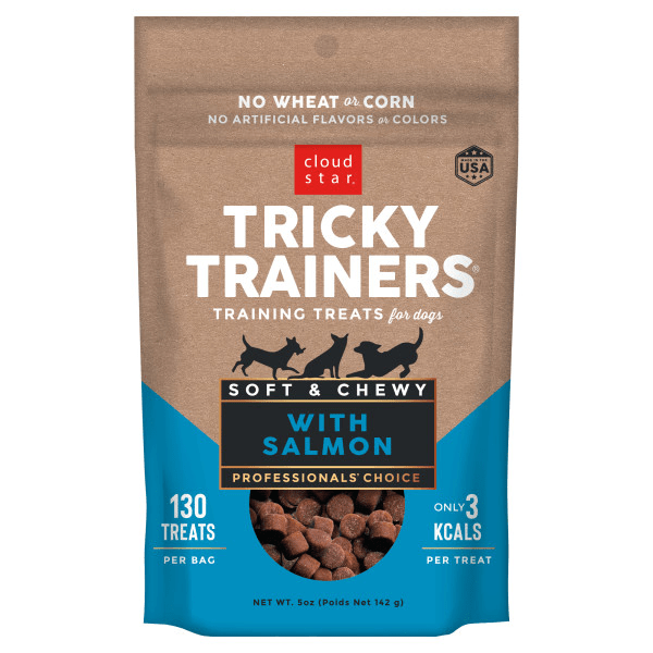Cloud Star Tricky Trainers with Salmon Soft & Chewy Dog Treats
