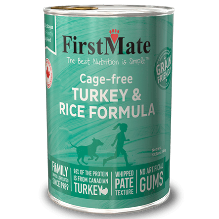 FirstMate Cage-free Turkey & Rice Formula Canned Dog Food