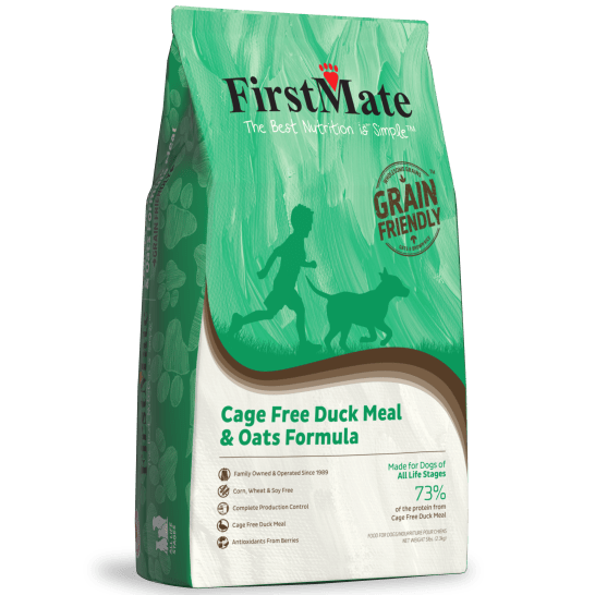 FirstMate Grain Friendly Cage Free Duck & Oats Dry Dog Food