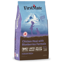 FirstMate LID Chicken Meal & Blueberries Formula Dry Cat Food, 3.96lb