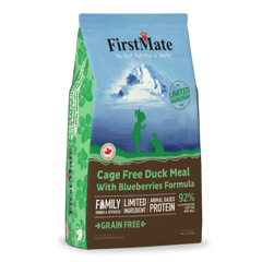 FirstMate LID Duck Meal & Blueberries Formula Dry Cat Food, 3.96lb