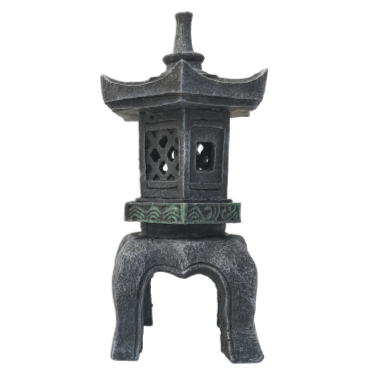 Fish Gear Pagoda Lantern Aquarium Ornament