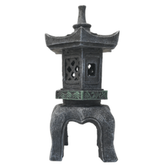 Fish Gear Pagoda Lantern Aquarium Ornament