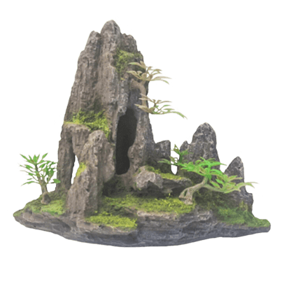 Fish Gear Rock Hill Aquarium Ornament
