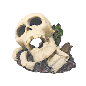 Fish Gear Skull Aquarium Ornament