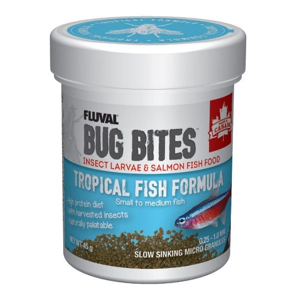 Fluval Bug Bites Micro Granules Tropical Fish Formula, 45g