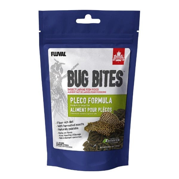 Fluval Bug Bites Pleco Formula Sinking Sticks, 130g