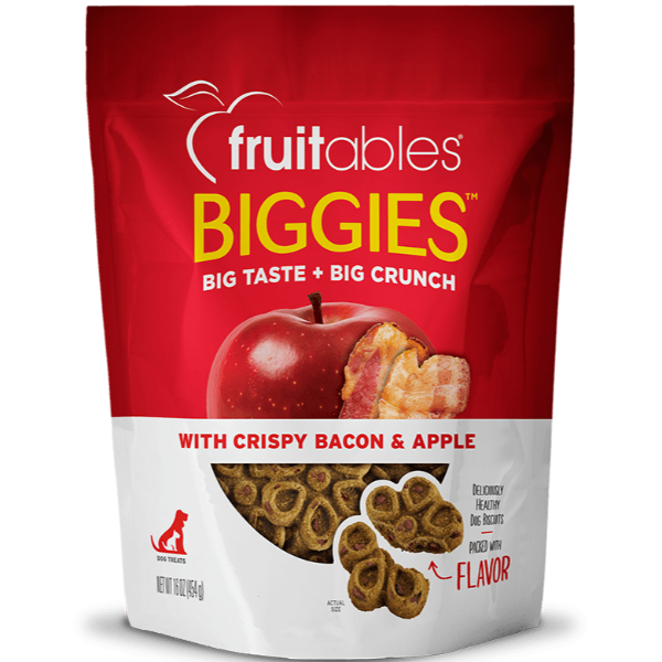 Fruitables Biggies Crispy Bacon & Apple Dog Treats
