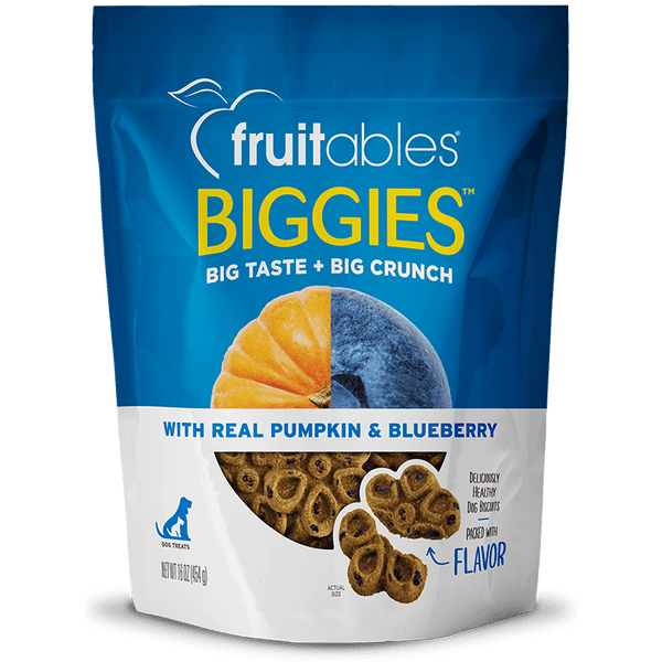 Fruitables Biggies Pumpkin & Blueberry Dog Treats