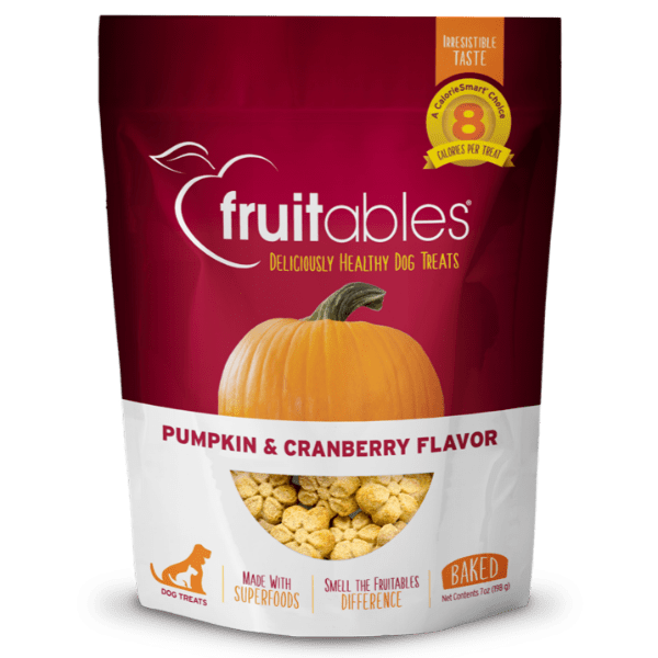 Fruitables Baked Pumpkin & Cranberry Dog Treats