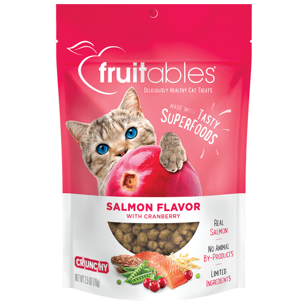 Fruitables Salmon Flavor with Cranberry Cat Treats