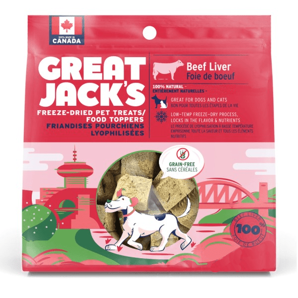 Great Jack's Beef Freeze Dried Dog Treats/Food Toppers