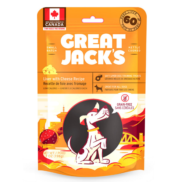 Great Jack's Dog Training Treats; Liver with Cheese Recipe