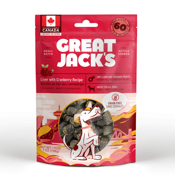 Great Jack's Dog Training Treats; Liver with Cranberry Recipe