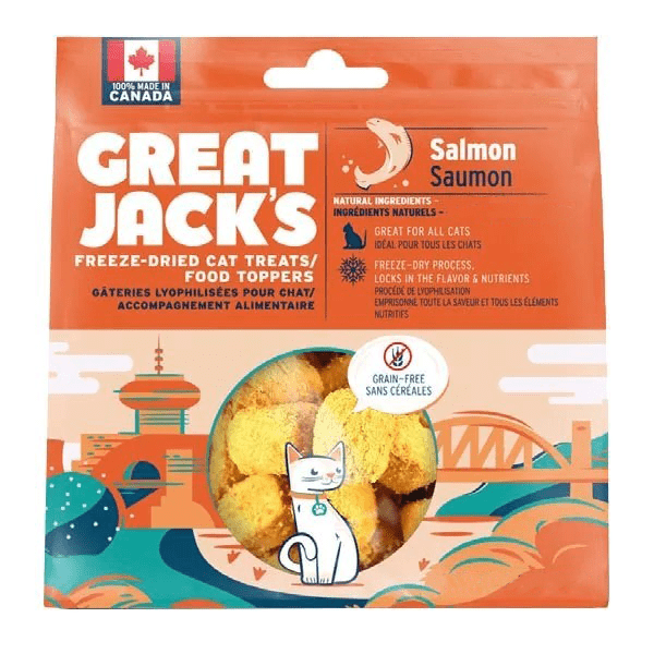 Great Jack's Salmon Freeze Dried Cat Treats/Food Toppers