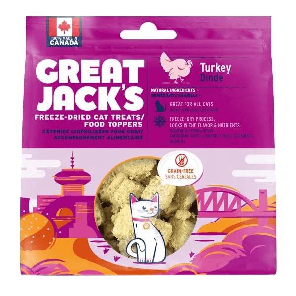 Great Jack's Turkey Freeze Dried Cat Treats/Food Toppers
