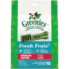 Greenies Fresh Regular Adult Dog Dental Treats, 12oz