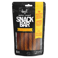Dogit Snack Bar Chicken-Wrapped Beefhide & Collagen Twisted Sticks
