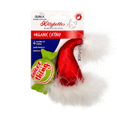 Huxley & Kent Santa Hat & Sweet Thing Candy Cat Toy