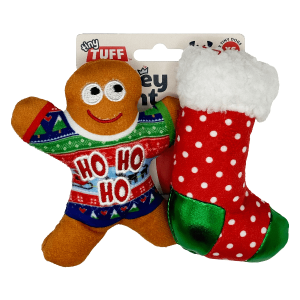 Huxley & Kent Tiny Tuff Ugly Sweater Party Dog Toy