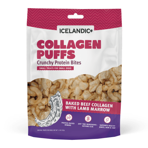 Icelandic+ Beef Collagen Puffs with Marrow Treats for Small Dogs