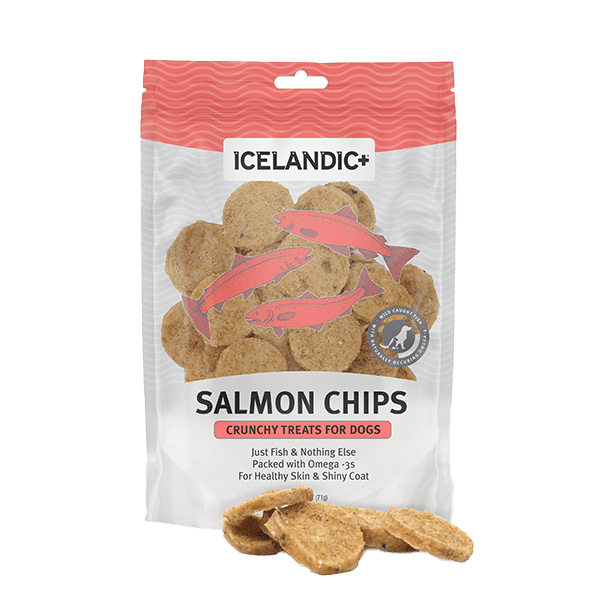 Icelandic+ Salmon Fish Chips Dog Treats