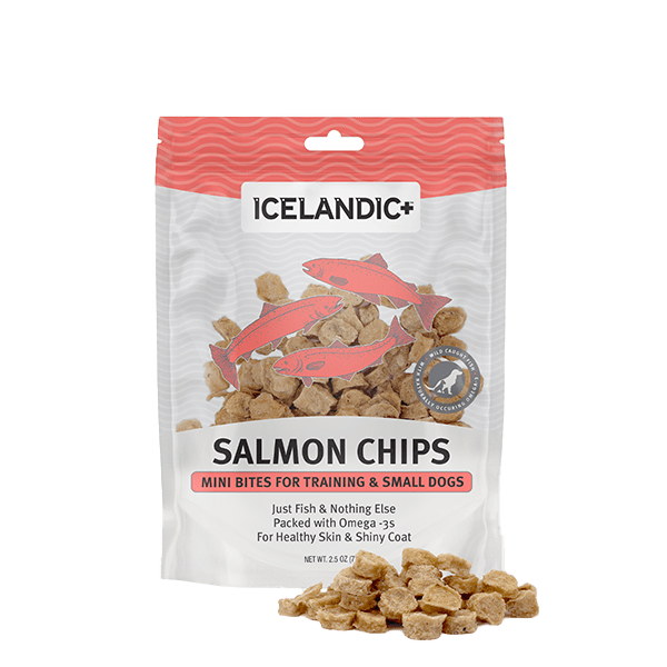 Icelandic+ Salmon Mini Fish Chips Dog Treats