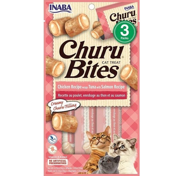Inaba Churu Bites Tuna with Salmon Recipe Creamy Purée Cat Treat
