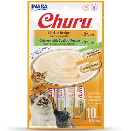 Inaba Churu Chicken Recipe Creamy Purée Cat Treat Variety Pack