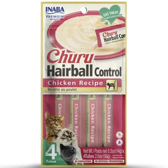 Inaba Churu Hairball Control Chicken Recipe Creamy Purée Cat Treat