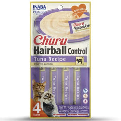 Inaba Churu Hairball Control Tuna Recipe Creamy Purée Cat Treat