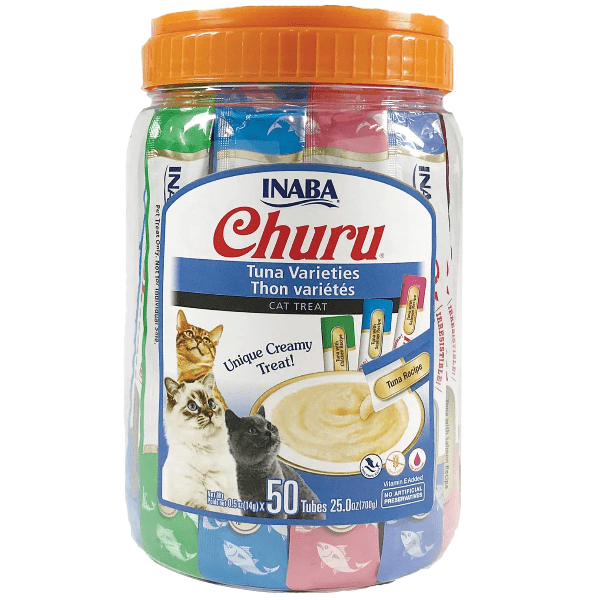 Inaba Churu Tuna Recipe Creamy Purée Cat Treat Variety Jar