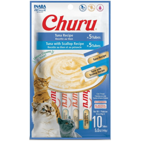 Inaba Churu Tuna Recipe Creamy Purée Cat Treat Variety Pack